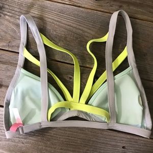 Victoria's Secret Swim - Victorias Secret Padded Green Yellow Bikini Top M Victoria's Secret Swim - Victorias Secret Padded Green Yellow Bikini Top M
